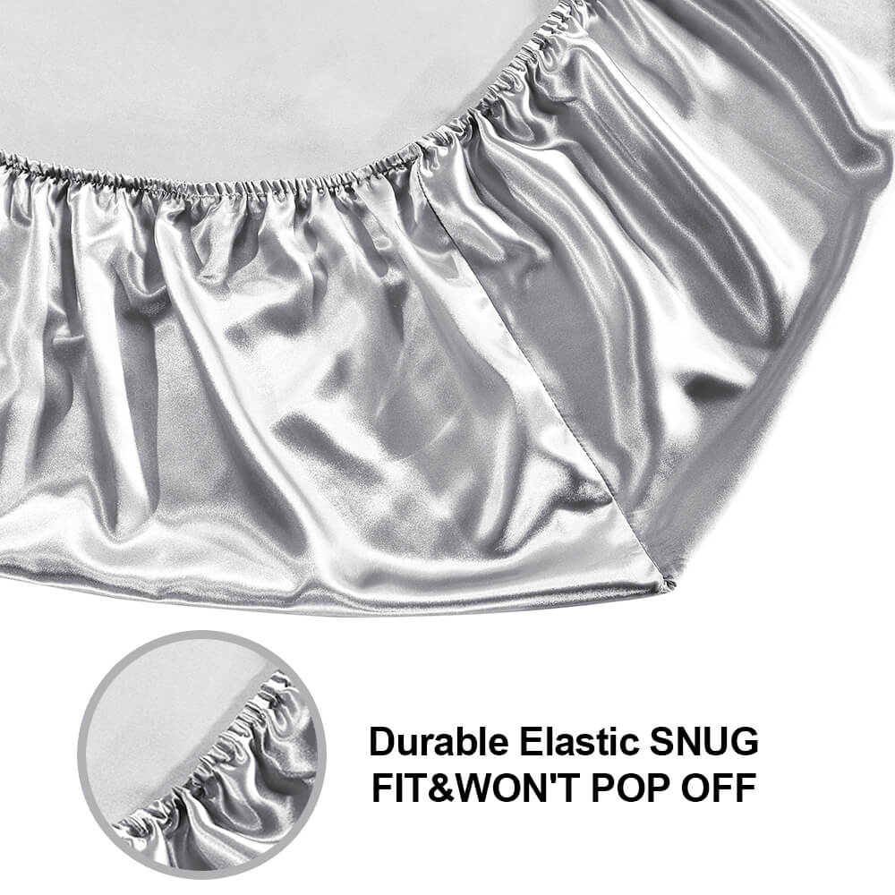 Satin Silk Fitted Sheet - BCBMALL