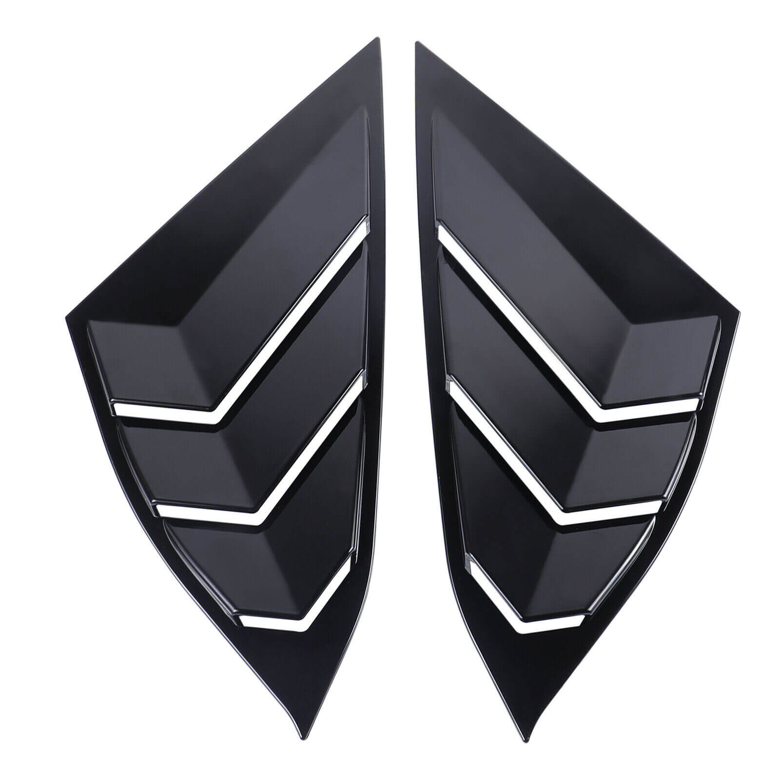 Glossy Black of Side Vent Rear Window Louver for 2018+ Honda Accord