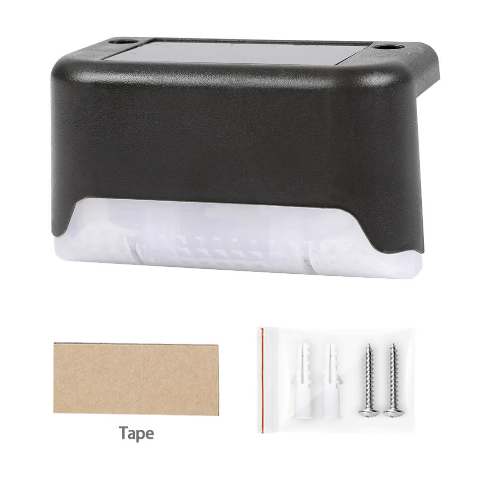 black Solar Deck LED Light