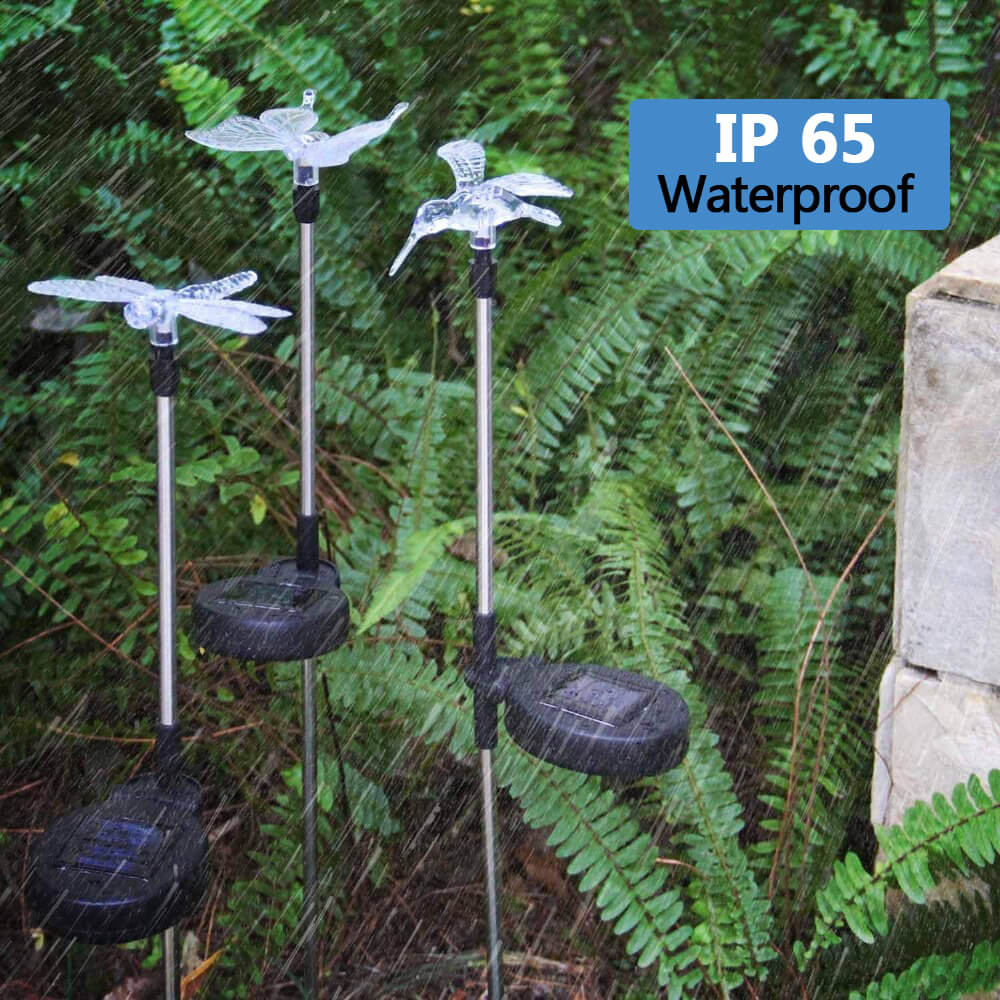 Solar LED Stake Lights, 3Pcs - BCBMALL