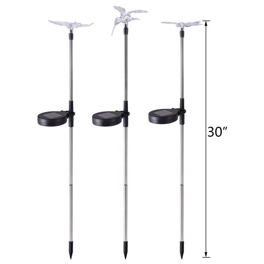 Solar LED Stake Lights, 3Pcs - BCBMALL