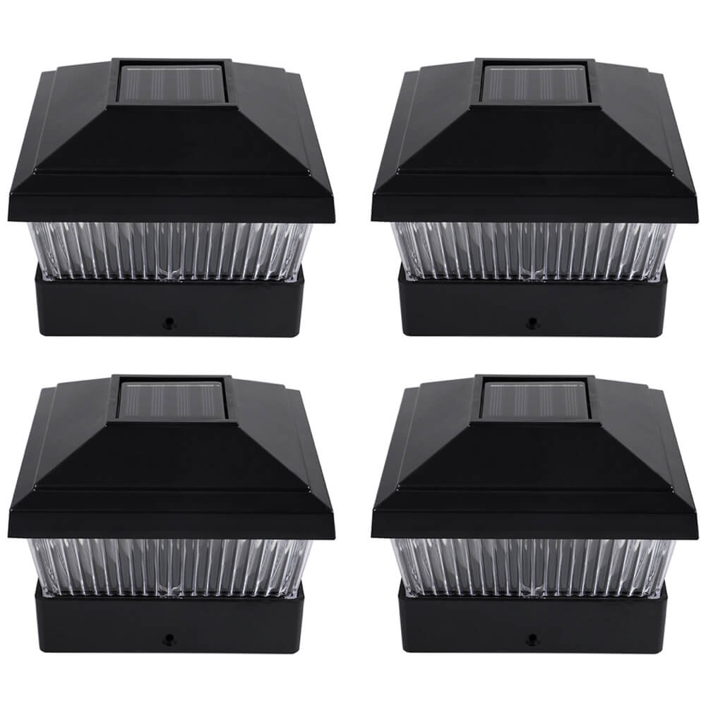 Solar Post Light, 4 Pcs - BCBMALL
