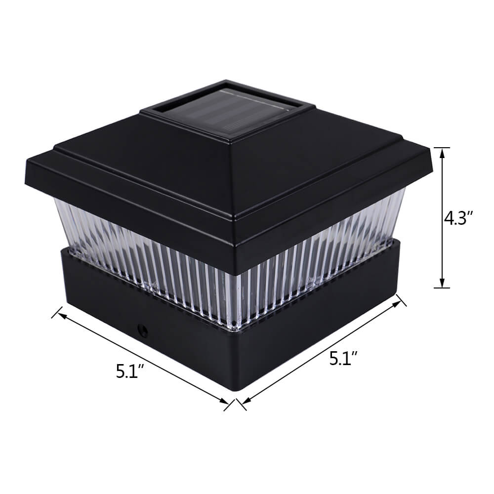 Solar Post Light, 4 Pcs - BCBMALL