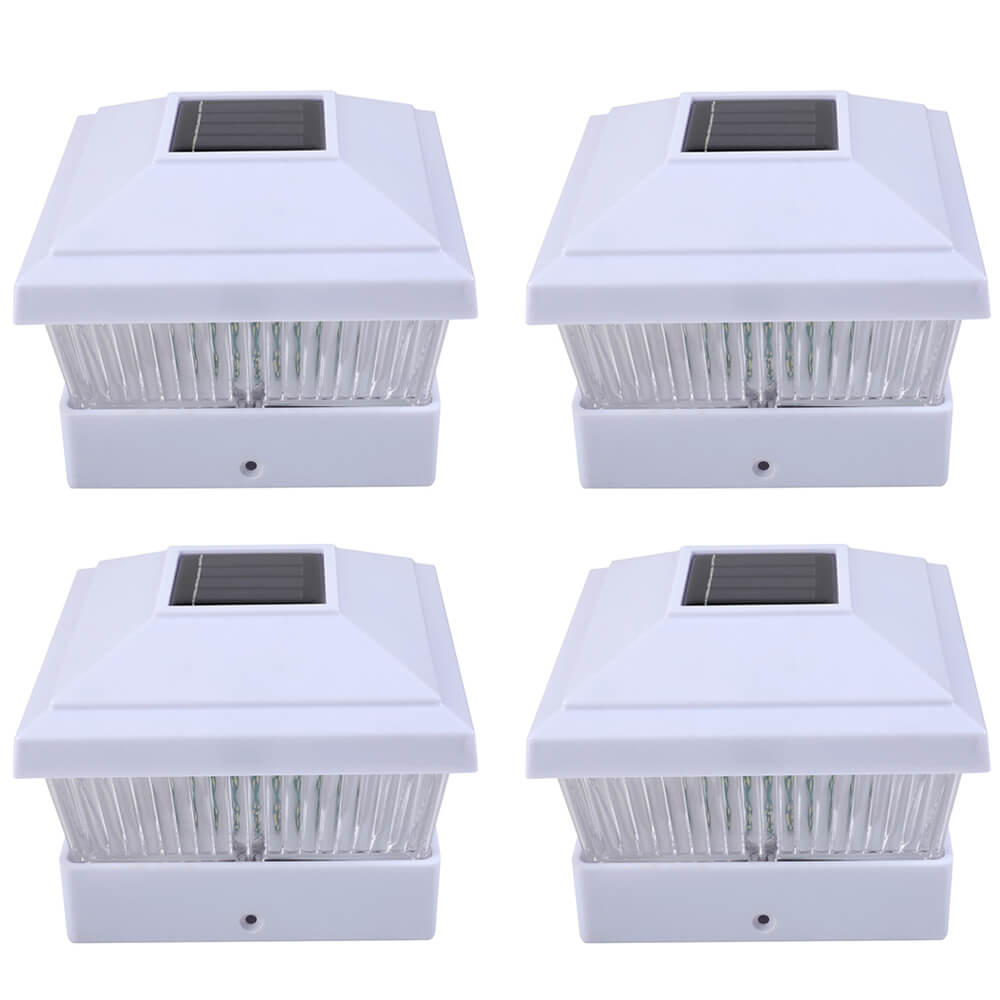 Solar Post Light, 4 Pcs - BCBMALL