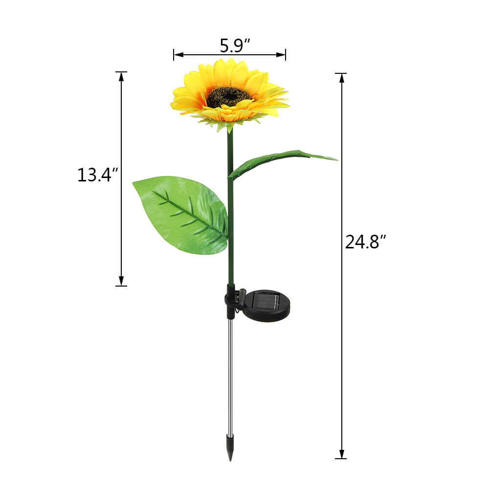 Solar Sunflower Light, 2Pcs - BCBMALL