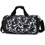 White of Sports Gym Bag w/ Wet Pocket