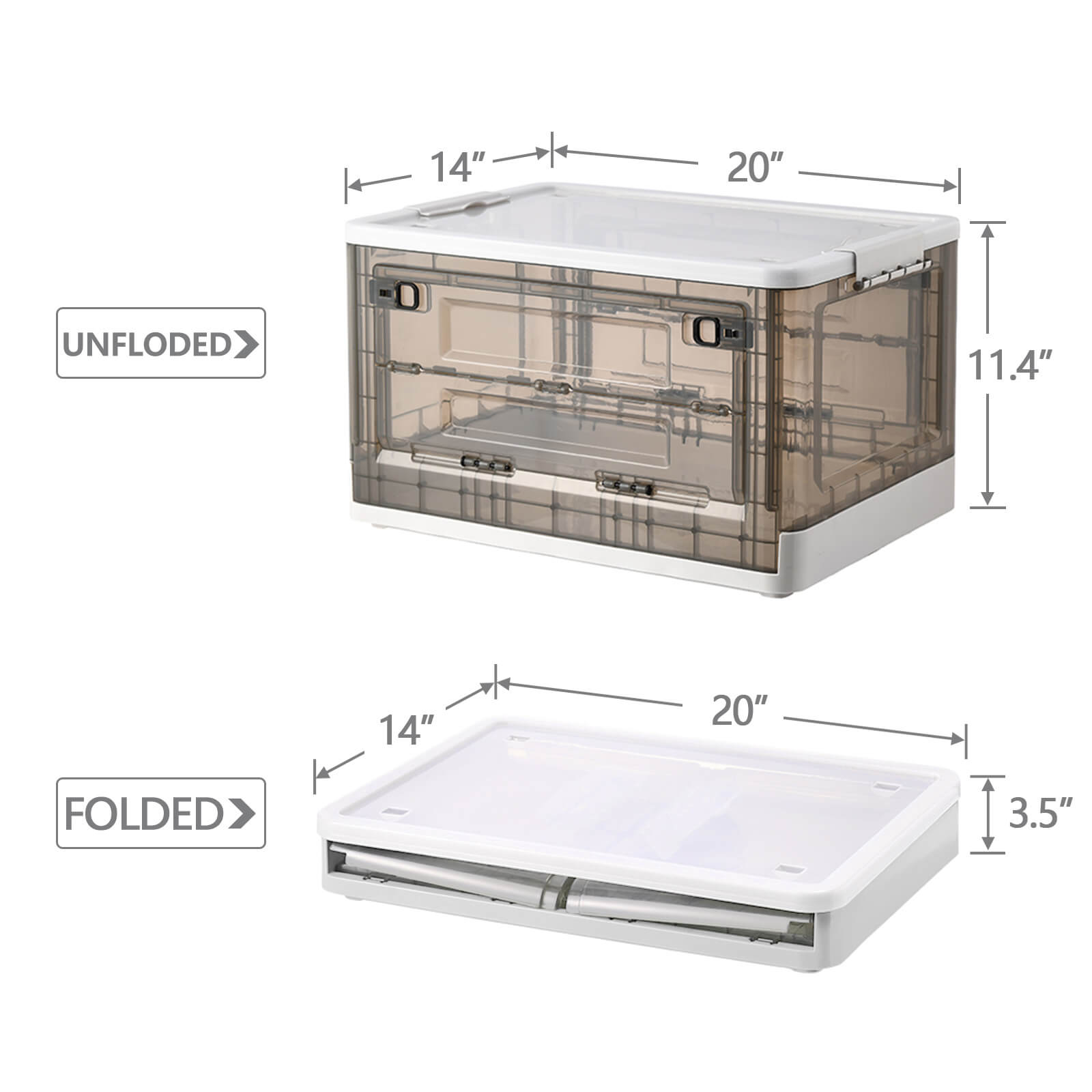 Stackable Storage Box with Wheels - BCBMALL