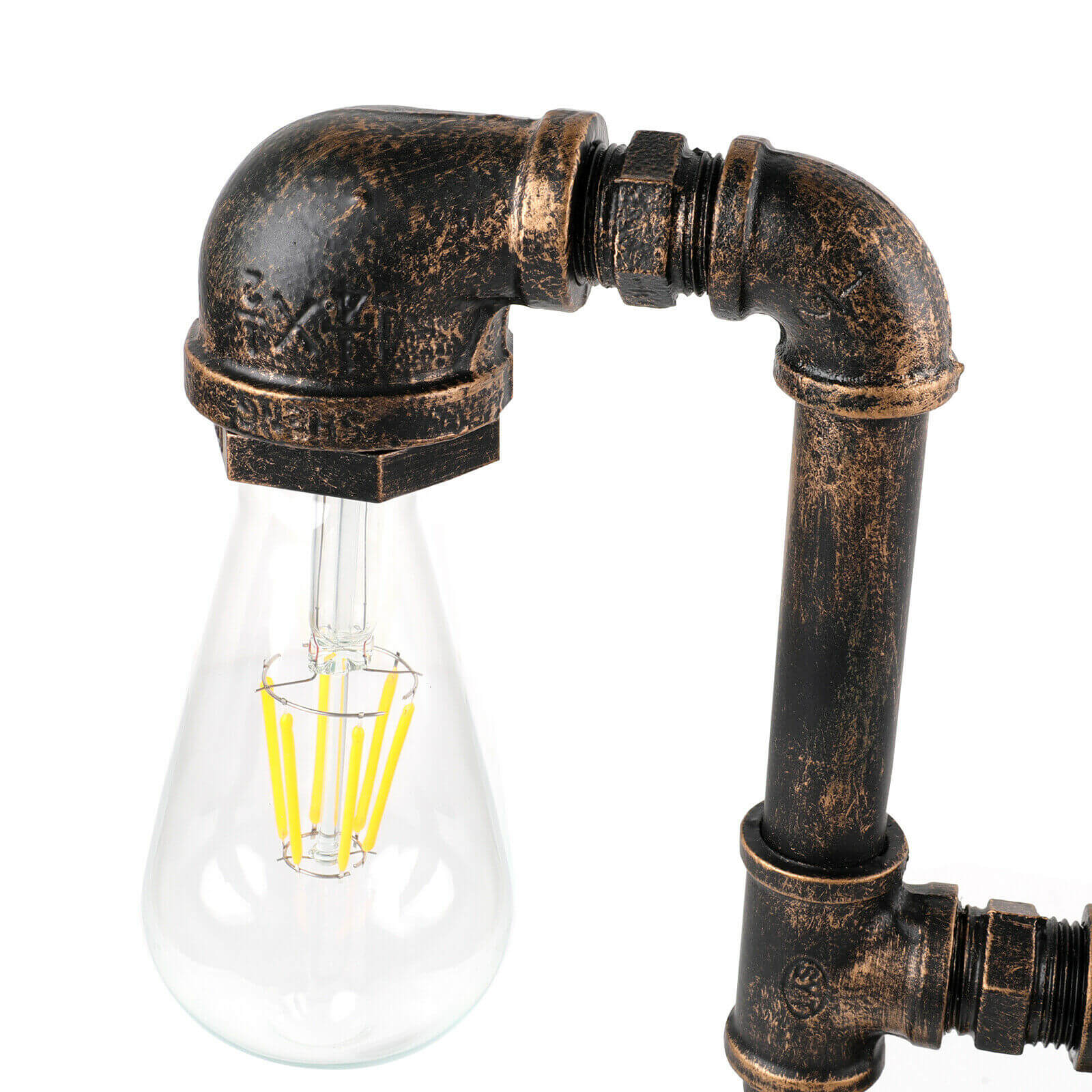 Steampunk Industrial Table Lamp detail