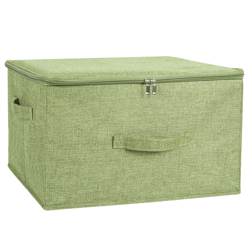 Storage Bin Boxes with Zipper Lids - BCBMALL