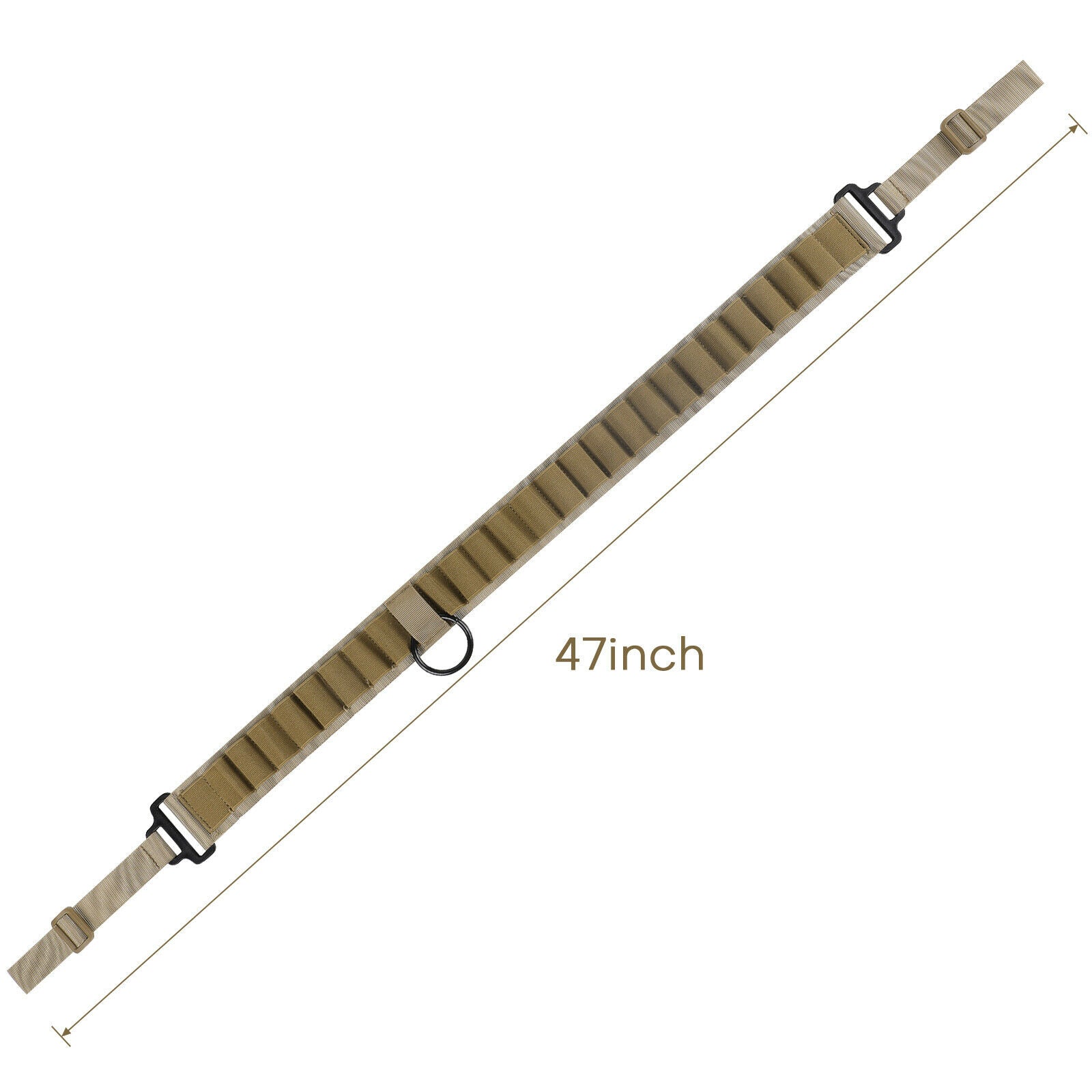 Tactical 25 Shell Rifle Shotgun Sling brown