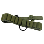 Tactical 25 Shell Rifle Shotgun Sling detail green
