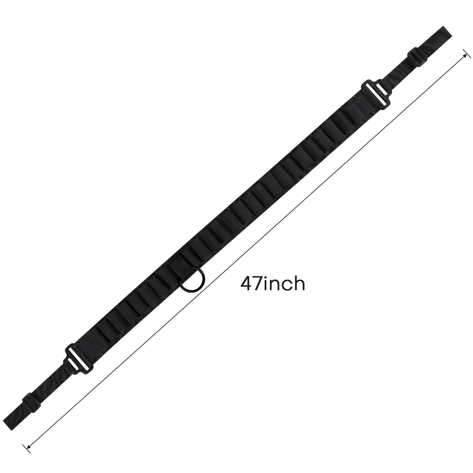 Tactical 25 Shell Rifle Shotgun Sling black