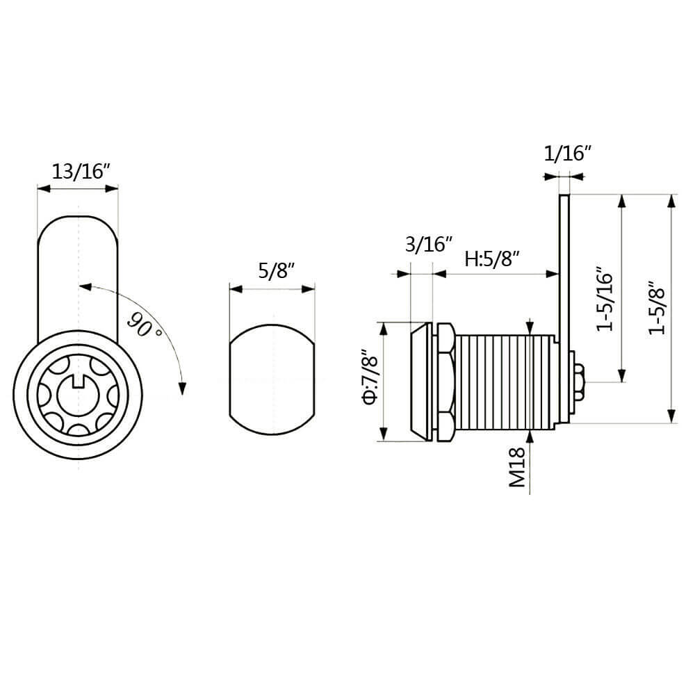 Tubular Cam Lock - BCBMALL