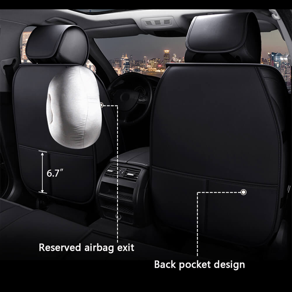 design of Leather Seat Covers Universal Fit 5 Seats Car