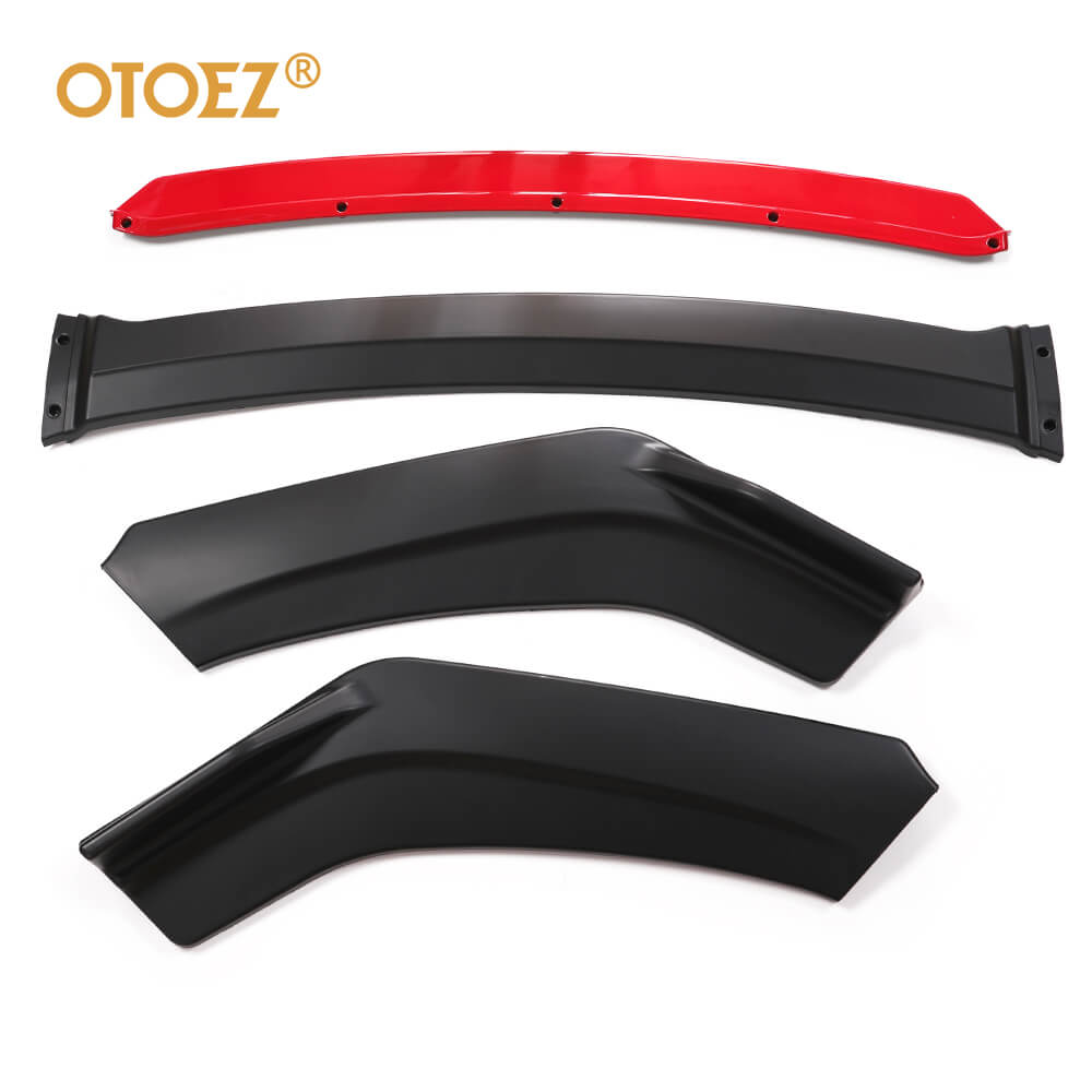 Red 72" Universal Car Front Bumper Lip Spoiler Splitter