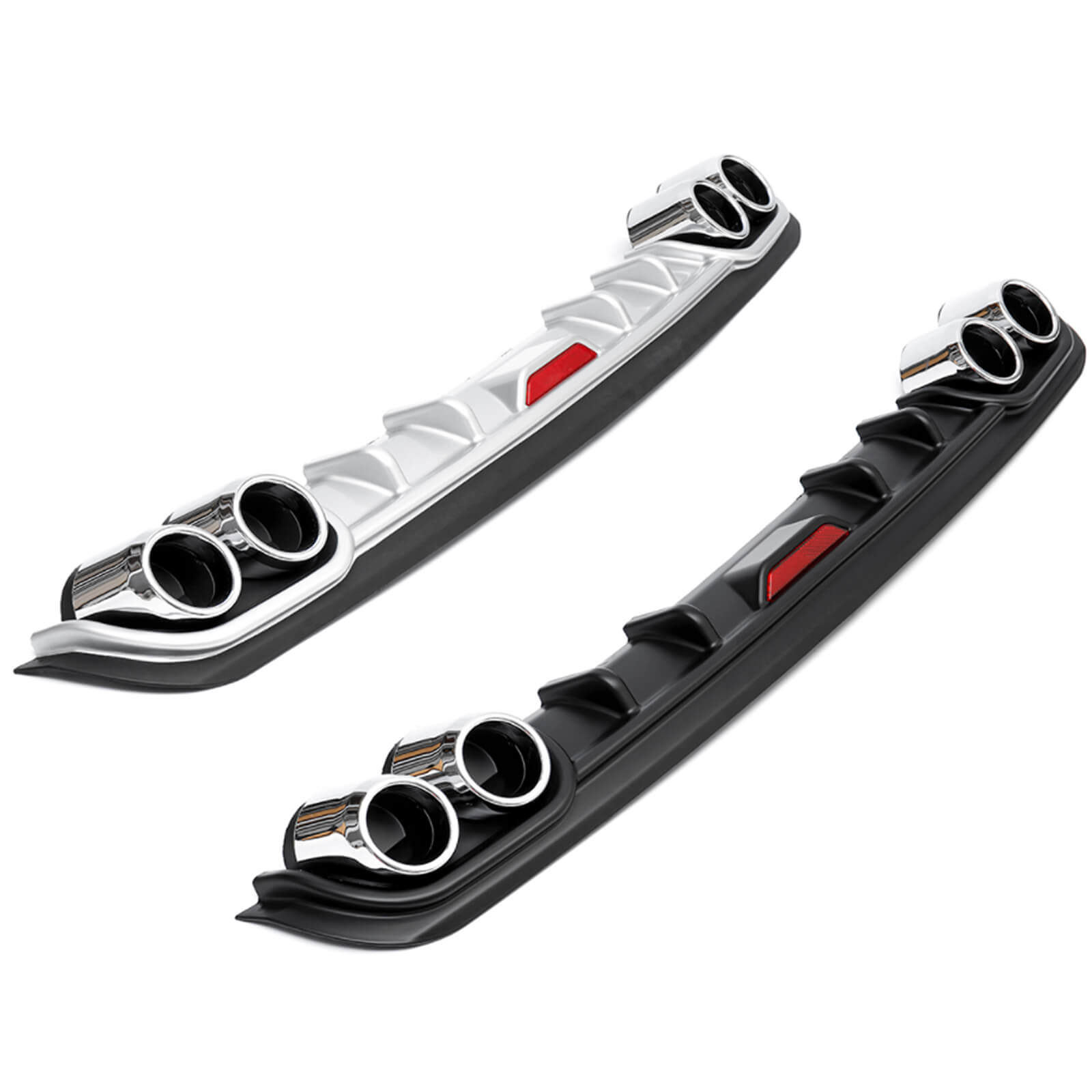 Universal Car Rear Bumper Lip Diffuser Splitter - BCBMALL