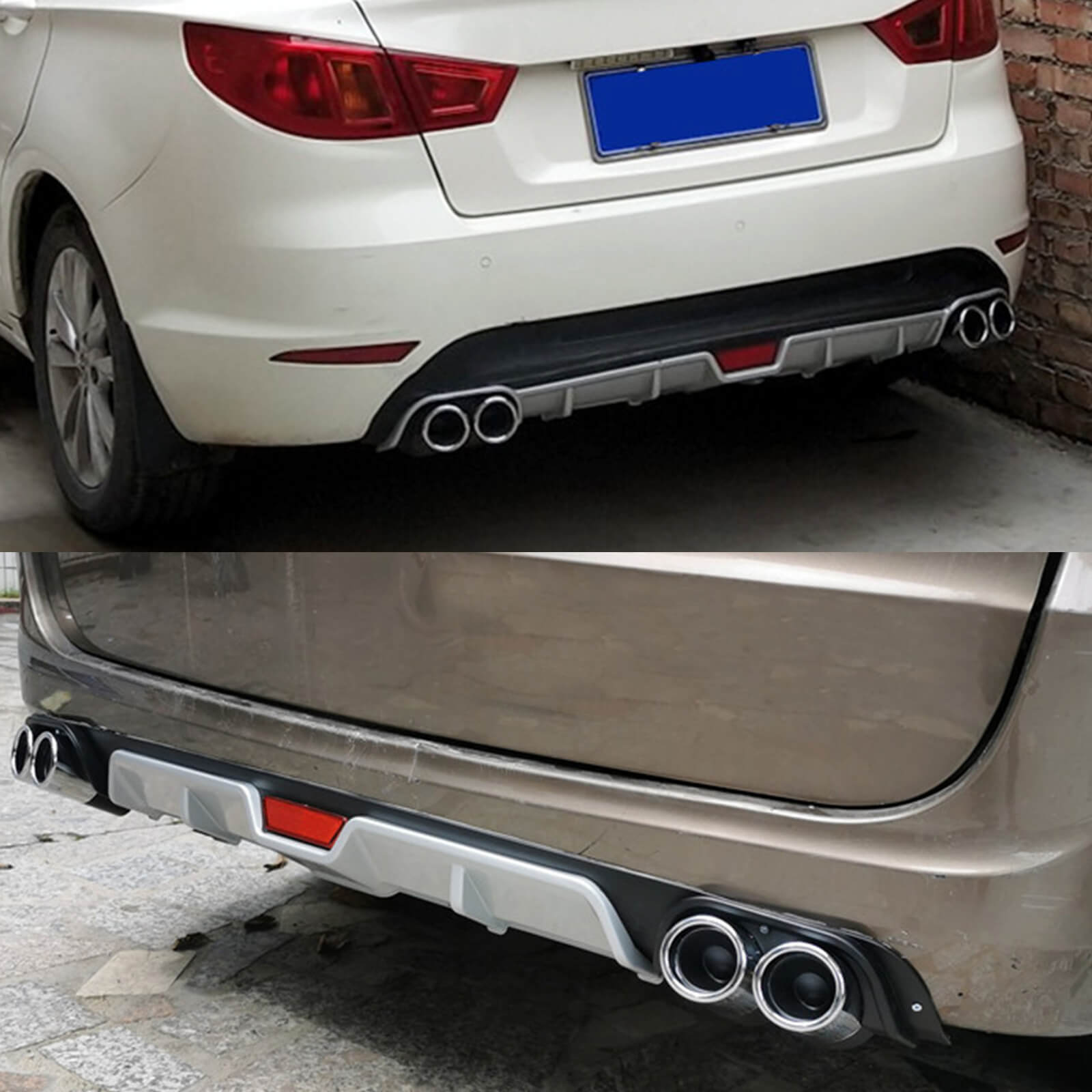 Universal Car Rear Bumper Lip Diffuser Splitter - BCBMALL