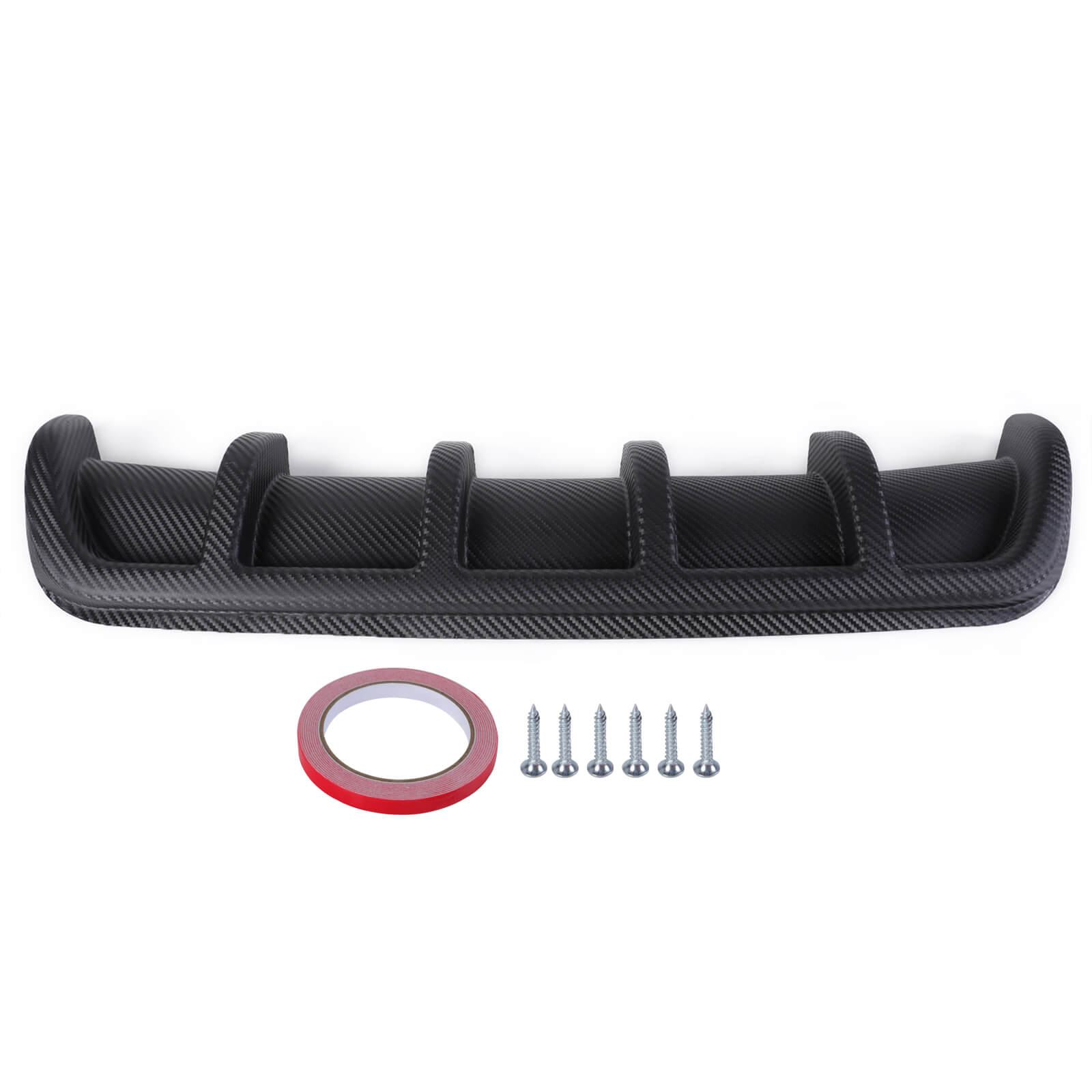 Universal Car Rear Bumper Lip Splitter Diffuser, 26"x5" - BCBMALL