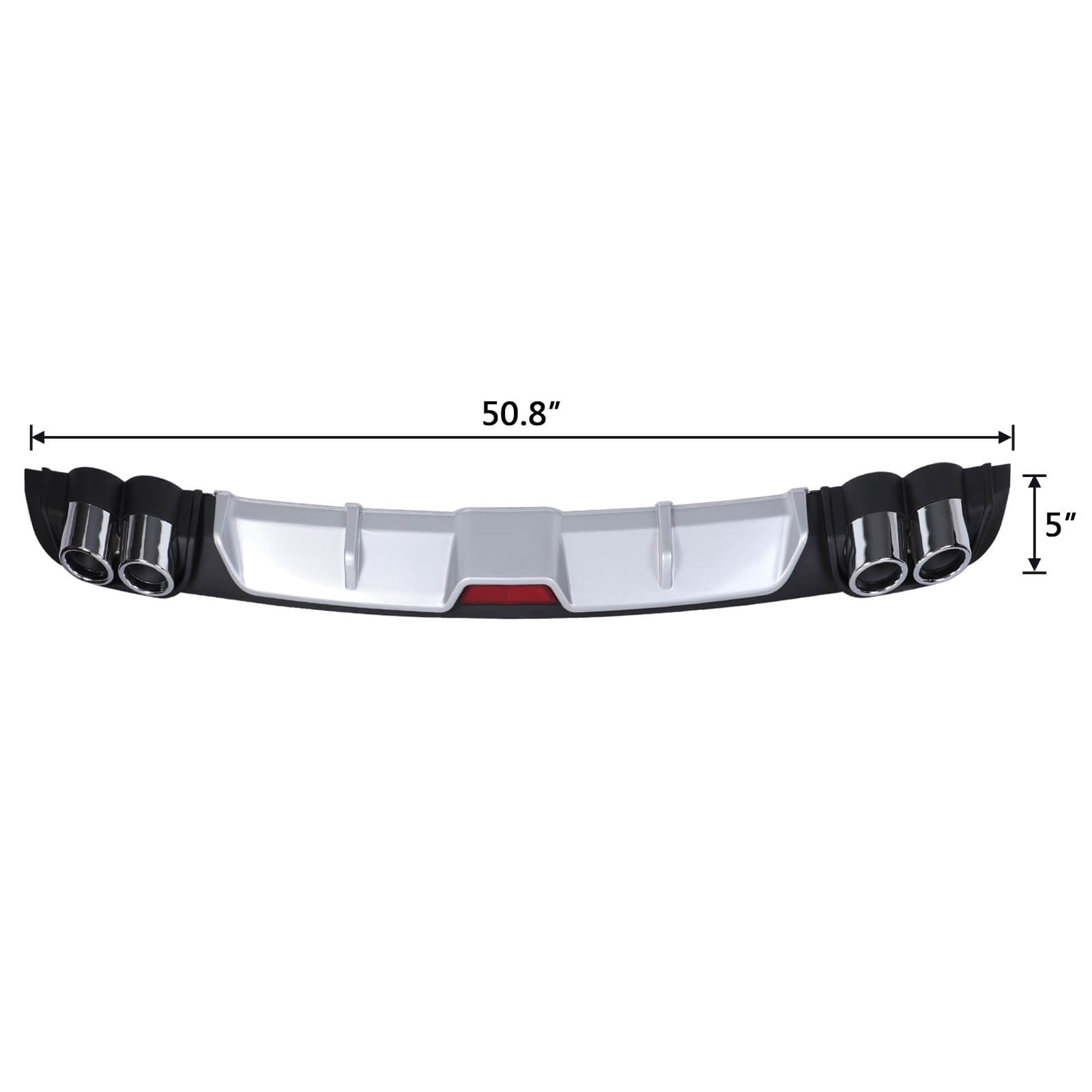 Universal Car Rear Bumper Lip Diffuser Splitter - BCBMALL