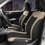 beige front Universal Cloth Car Seat Covers