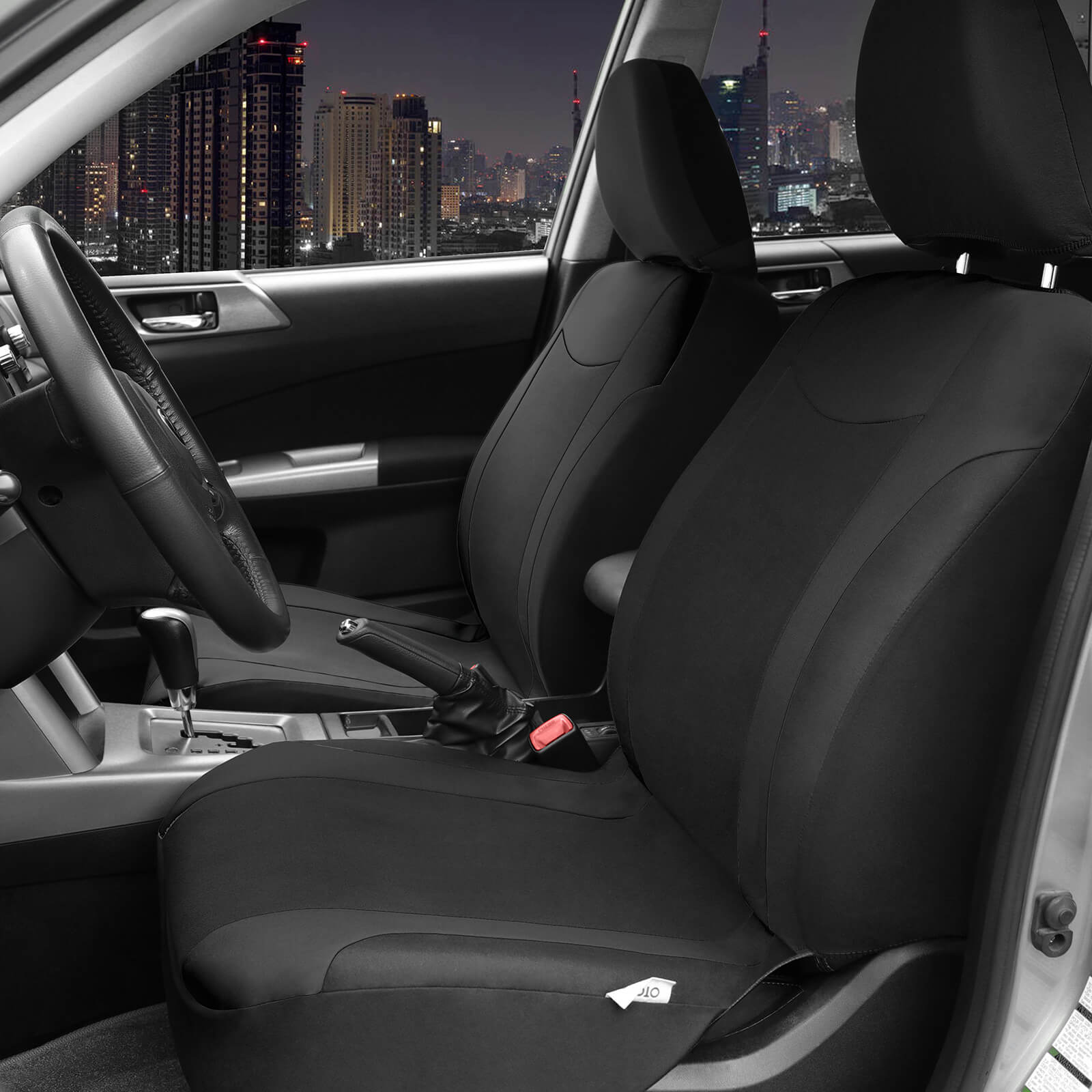 black front Universal Cloth Car Seat Covers