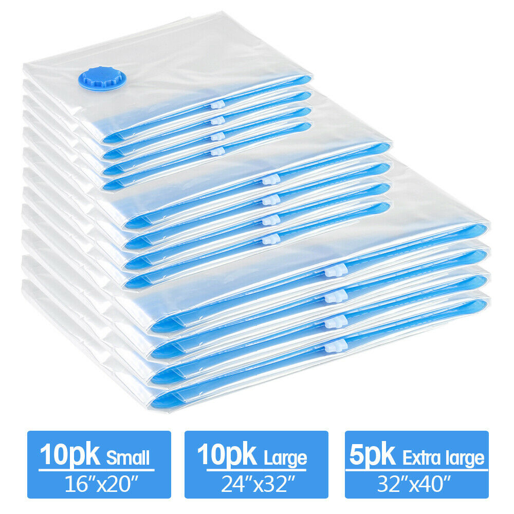1/5/10 Pack Vacuum Storage Bags Space Saver Triple Seal