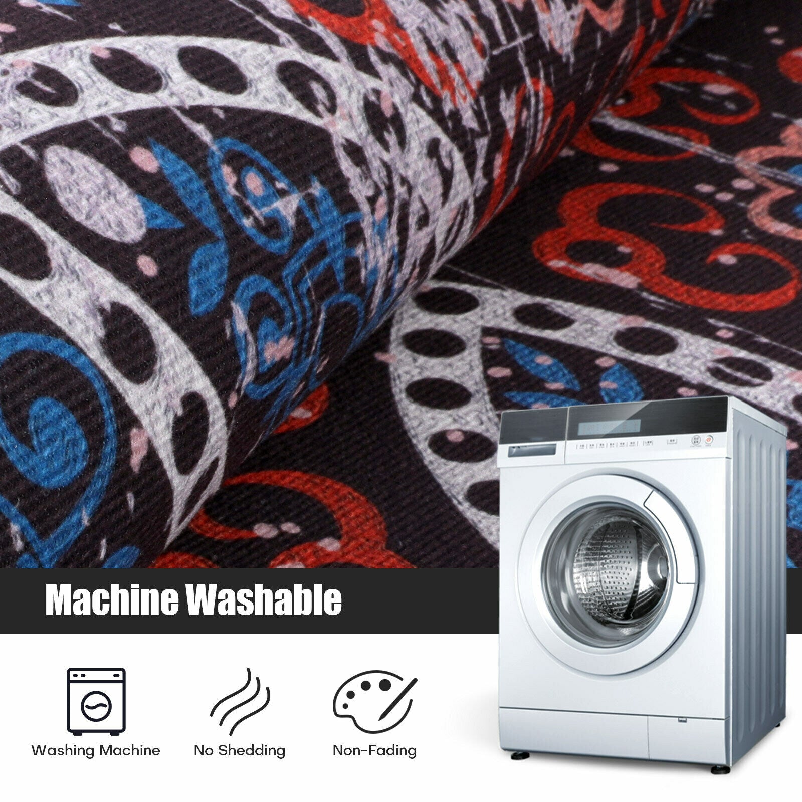 machine washable Vintage Boho Area Rugs