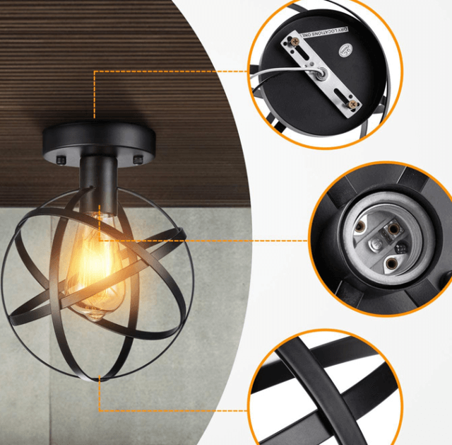 Vintage Ceiling Light detail