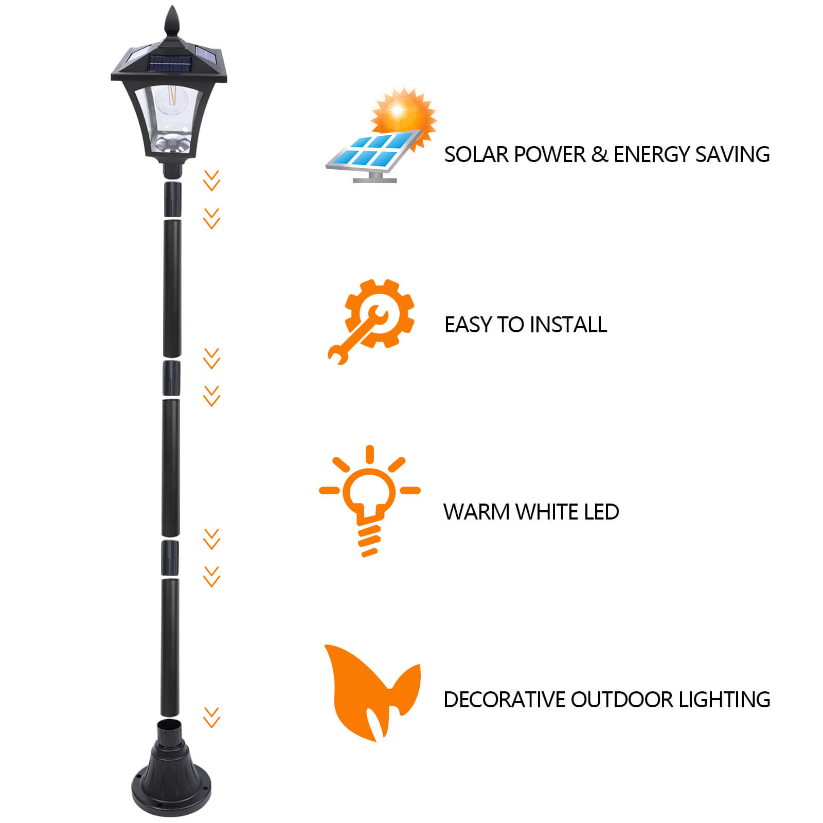 Vintage Solar Lamp - BCBMALL