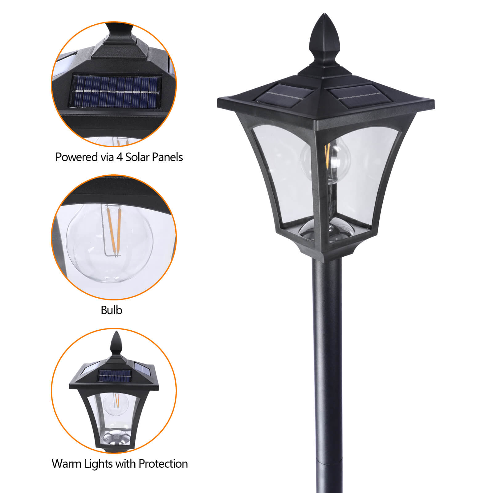 Vintage Solar Lamp - BCBMALL