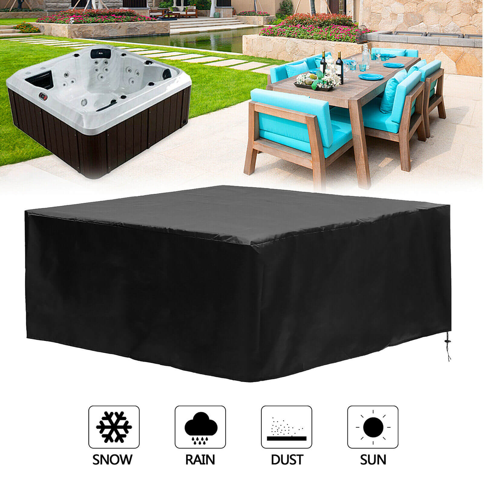 Waterproof Hot Tub Cover - BCBMALL