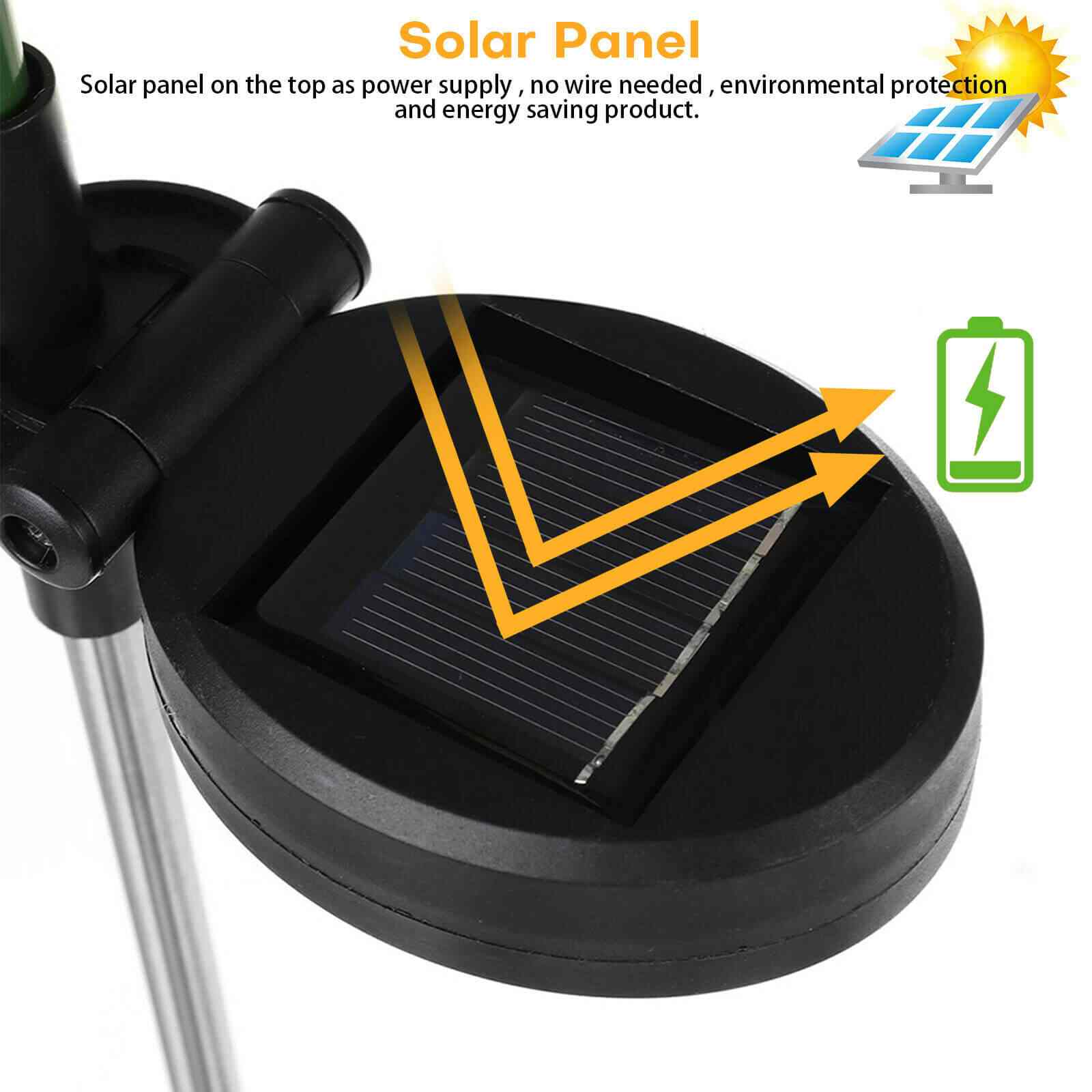 panel of Waterproof LED Solar Sunflower Lights