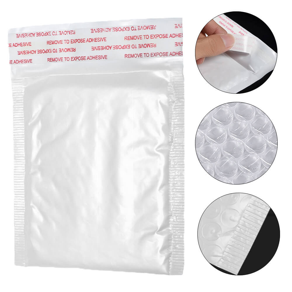 White Poly Bubble Mailers - BCBMALL