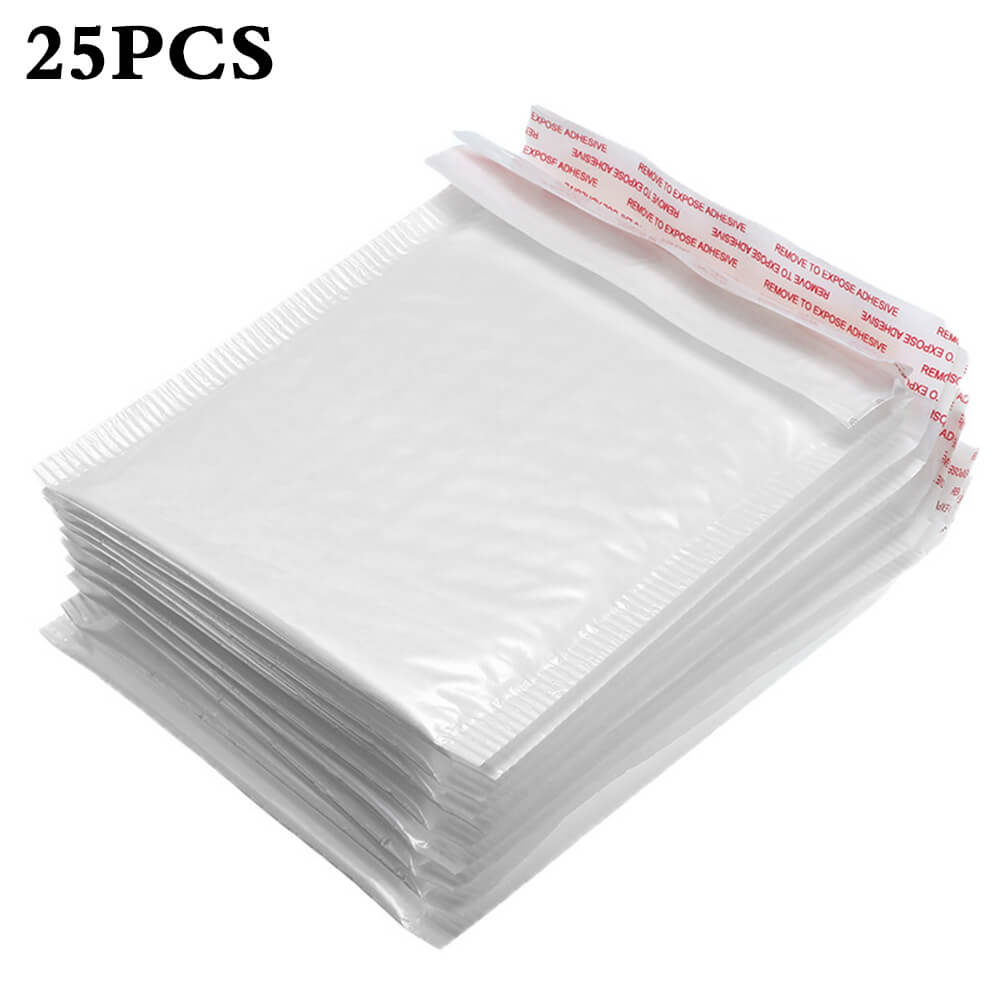 White Poly Bubble Mailers - BCBMALL