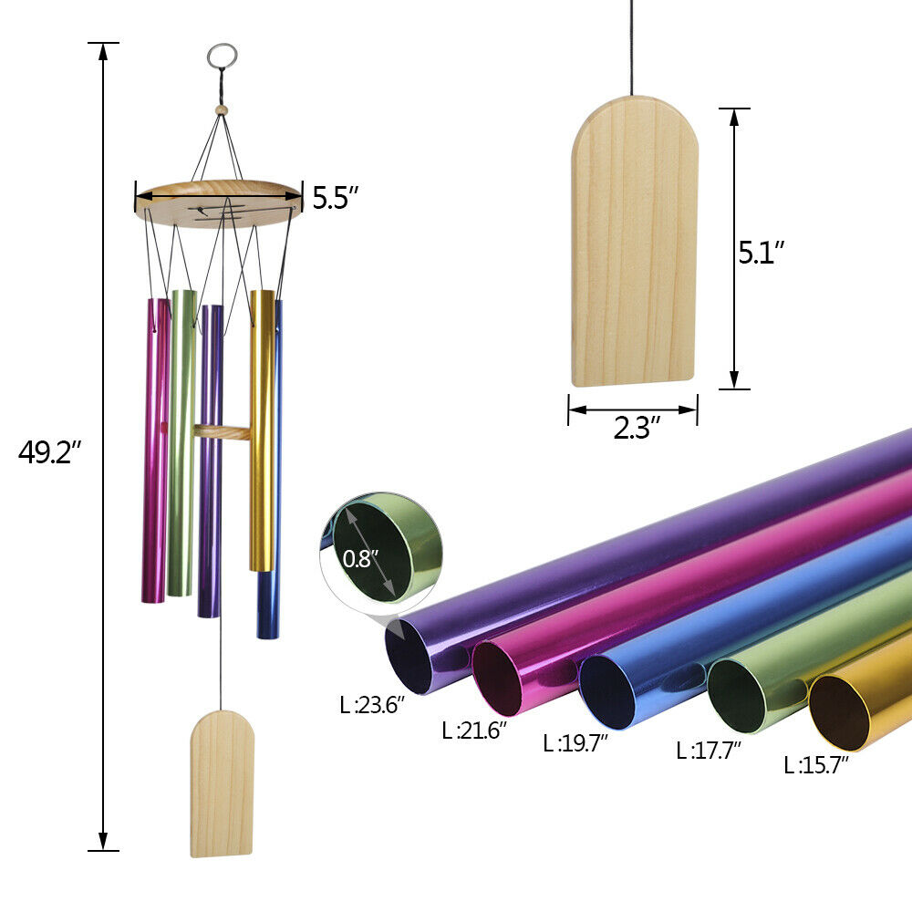 Colorful Windchime Chapel Bells Wind Chimes