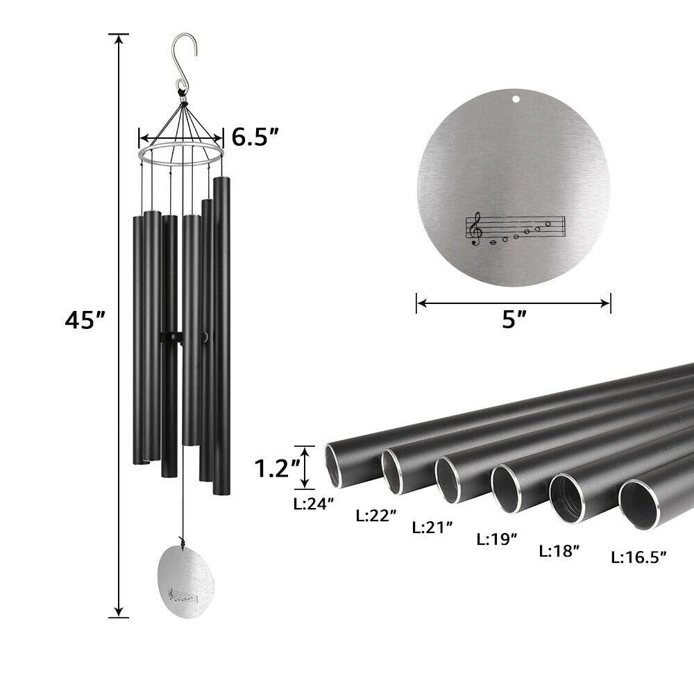 45" Windchime Chapel Bells Wind Chimes