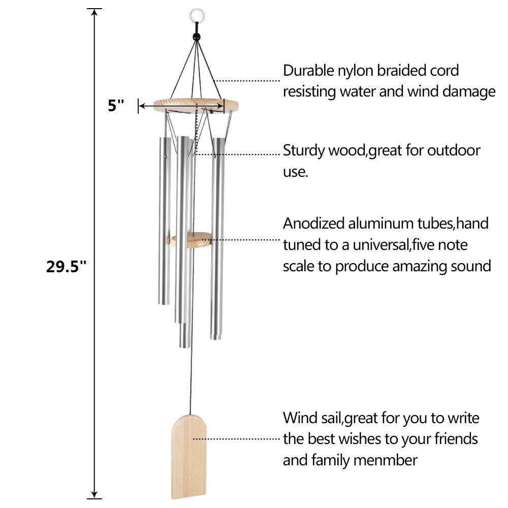 30" Windchime Chapel Bells Wind Chimes