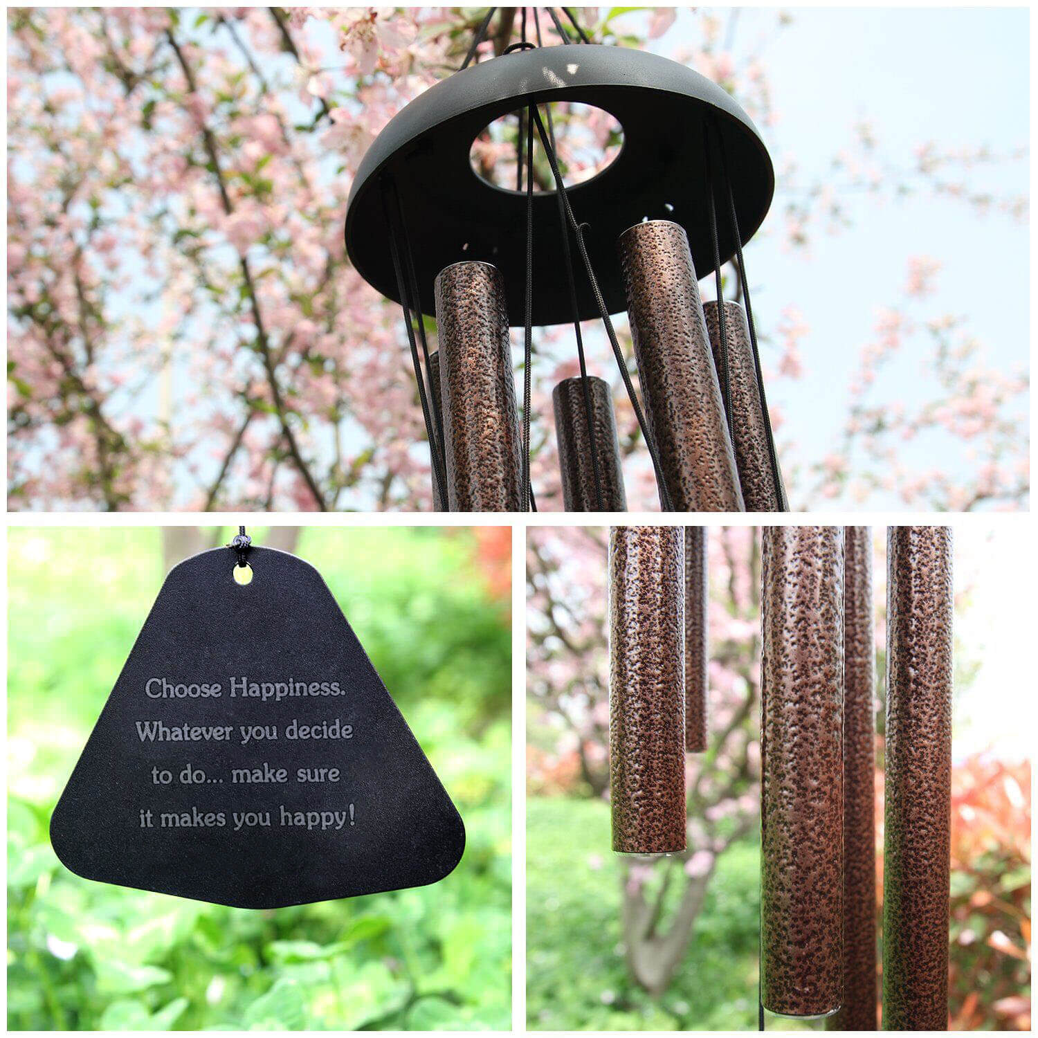 Detail of Durable Windchime Chapel Bells Wind Chimes