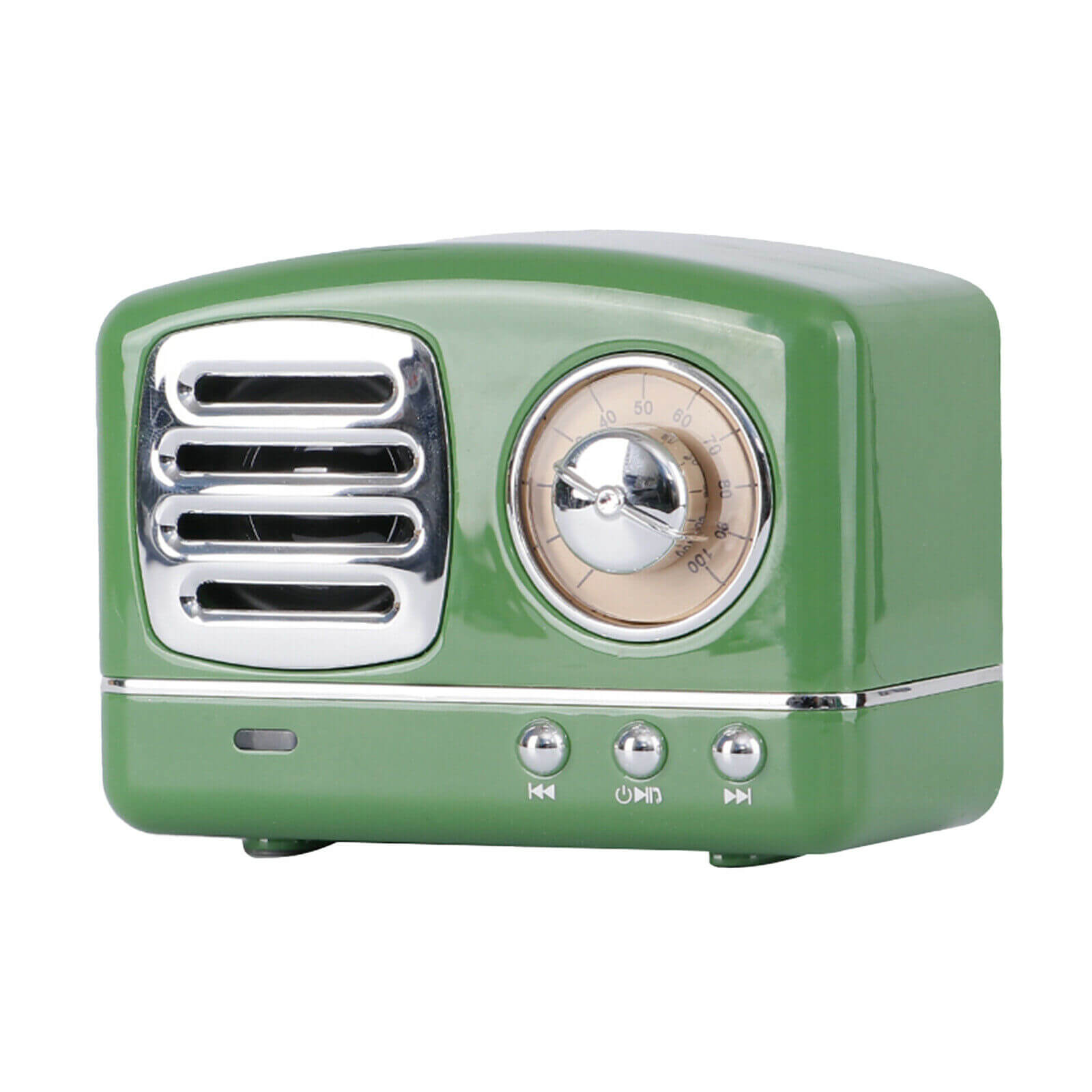 Green Mini Wireless Retro Bluetooth Stereo Speakers Radio