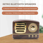 Feature of Mini Wireless Retro Bluetooth Stereo Speakers Radio