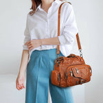 usage of Women Leather Shoulder Bag