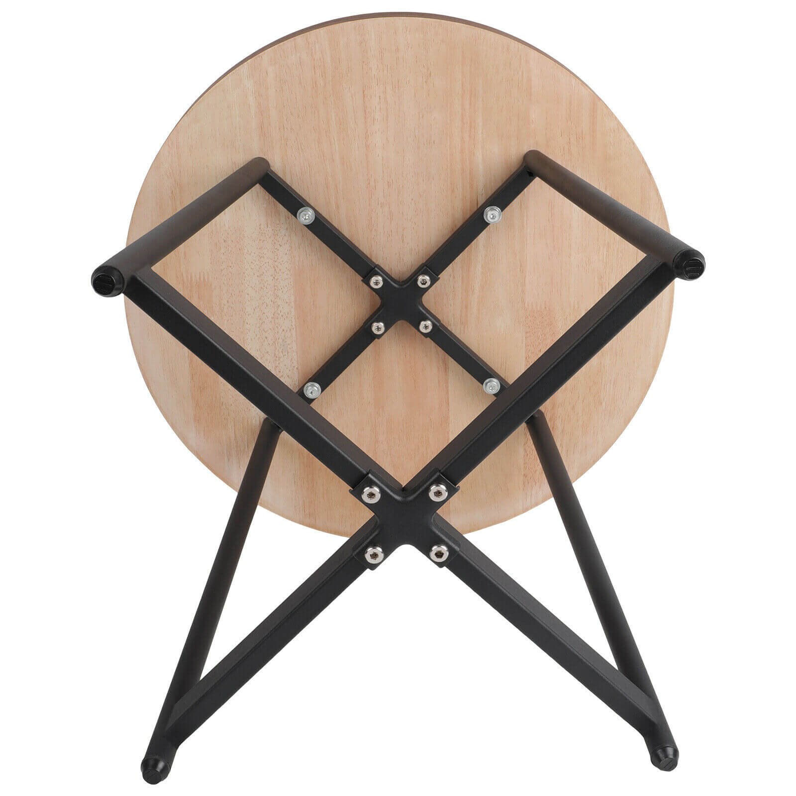 back of Wood Coffee Corner End Table