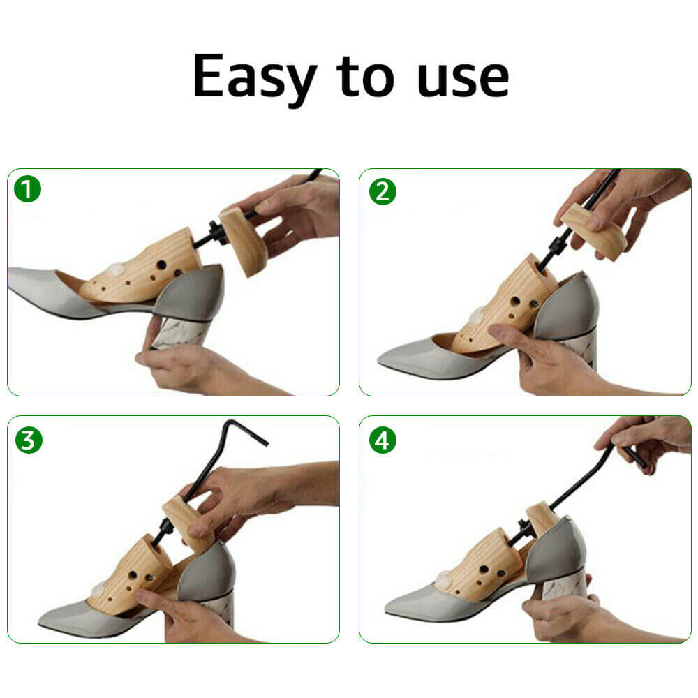 Wooden Shoe Trees Stretcher Expander - BCBMALL