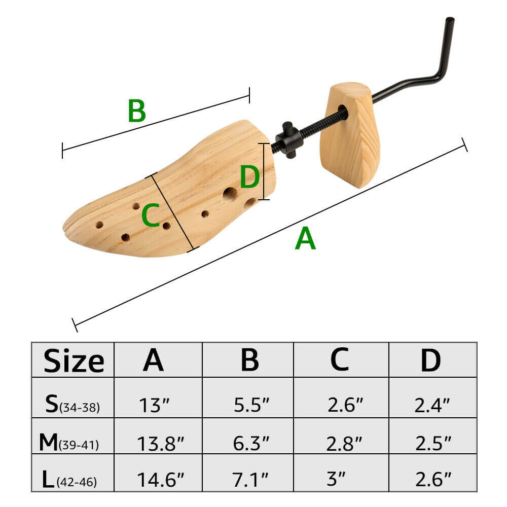 Wooden Shoe Trees Stretcher Expander - BCBMALL