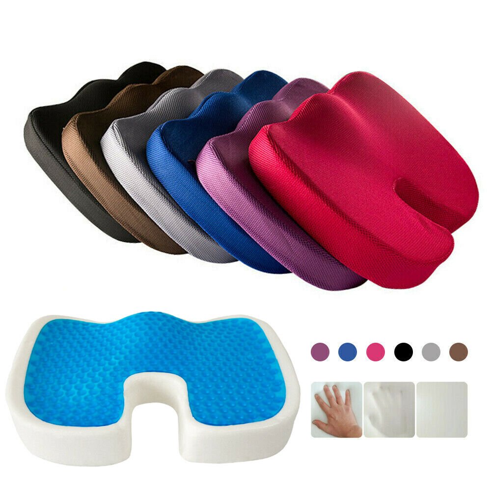 Seat Cushion Cool Gel Memory Foam Chair Pillow-1