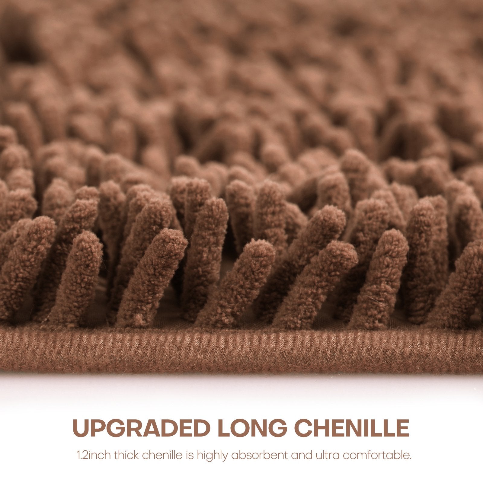 Chenille Bath Rugs Ultra Soft Washable Large Size