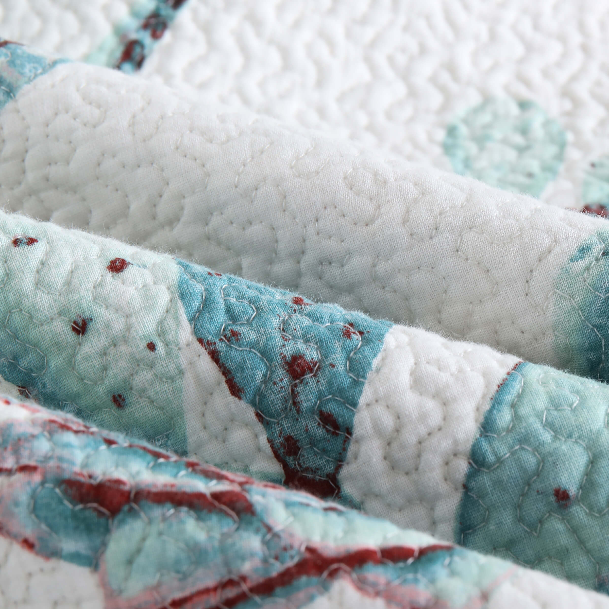 Clearance Cotton Quilt Set Reversible Bedspread Lightweight for All Season, Queen Size