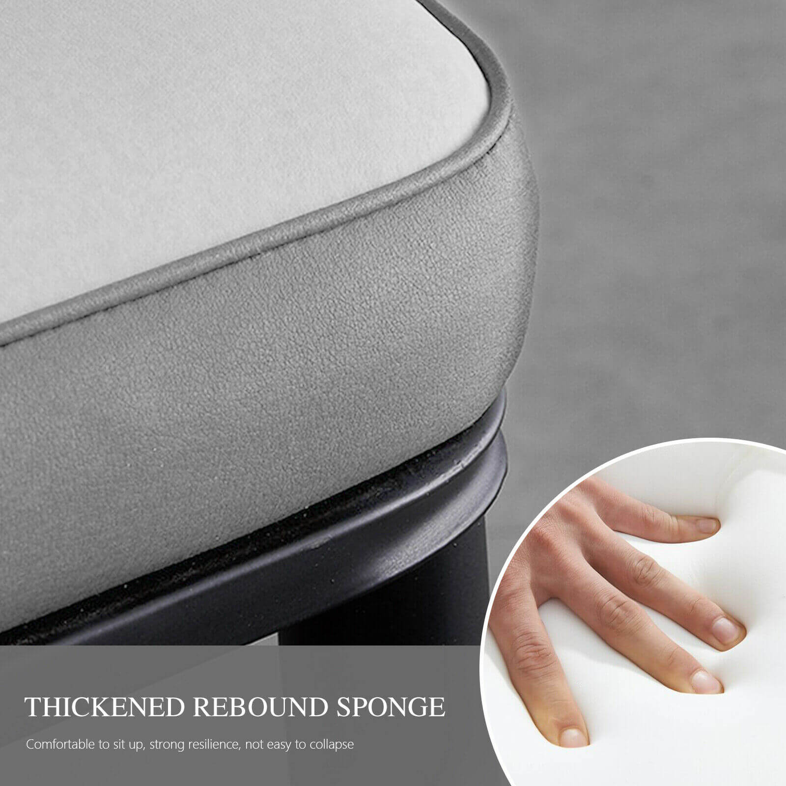 Thickened rebound sponge of dining chair