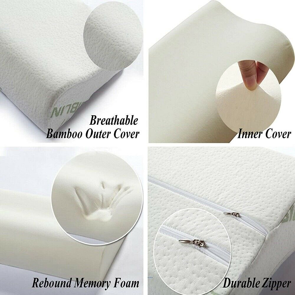 Memory Foam Pillow Orthopedic Neck Support-4