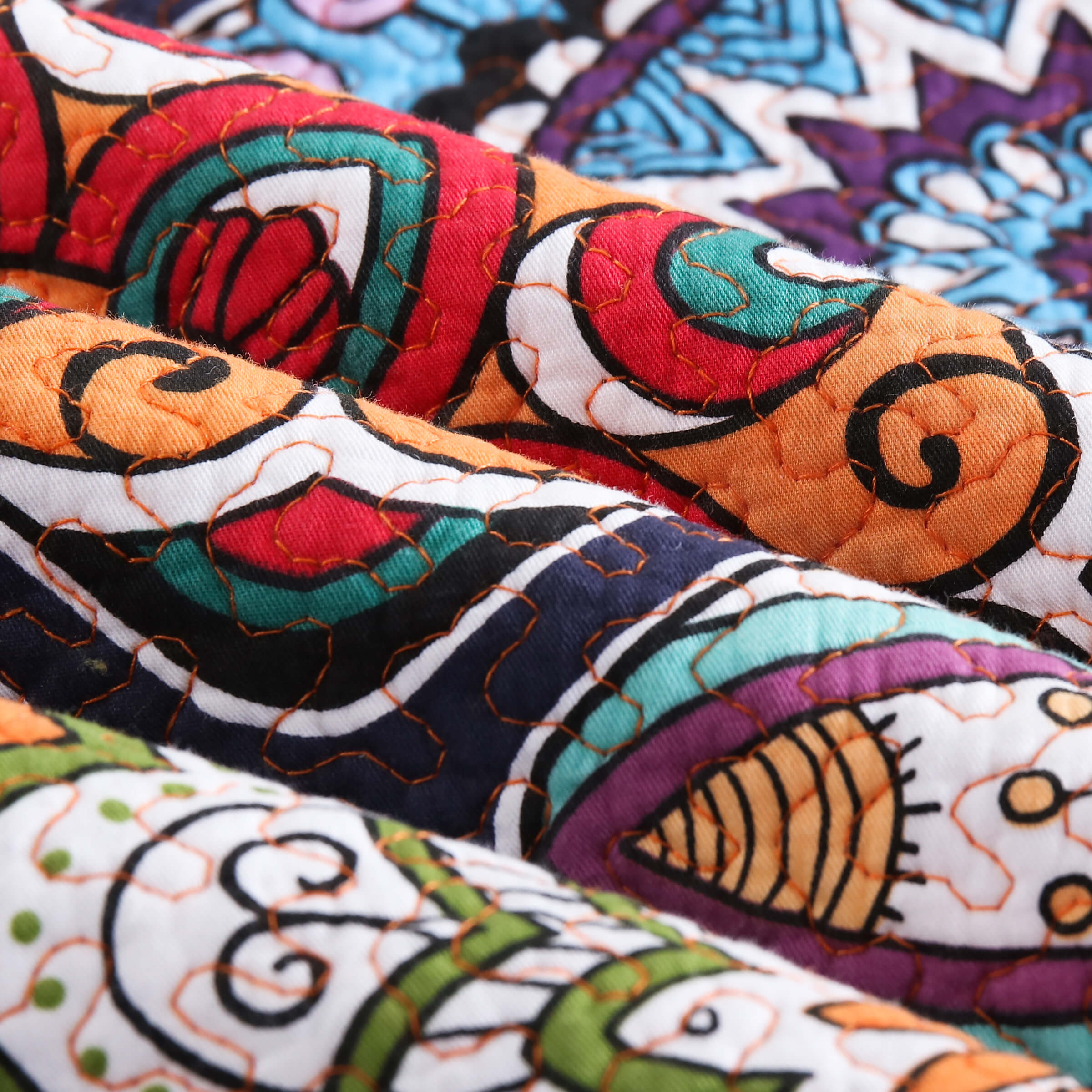 Clearance Exotic Cotton Quilt Set Reversible Bedspread Lightweight for All Season, Queen Size